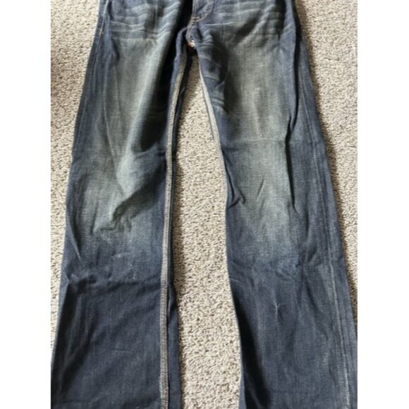 SYN Jeans Mens Blue Prankster Straight Pockets Size 40W X 34L Cotton Button Fly - Picture 4 of 16